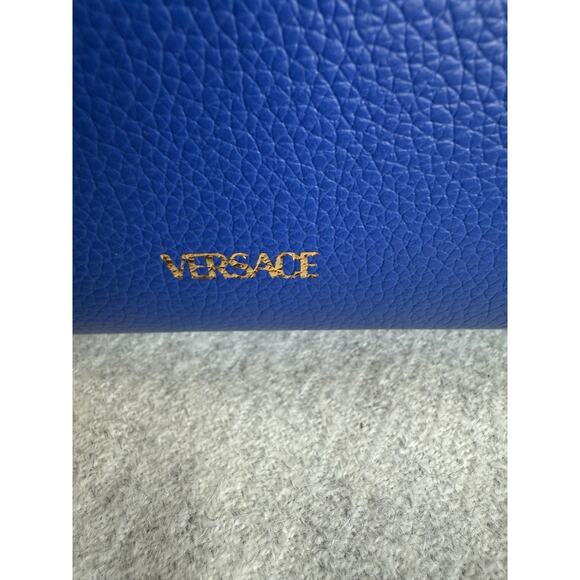 Versace Virtus Top Handle In Versace Blue - Picture 4 of 10
